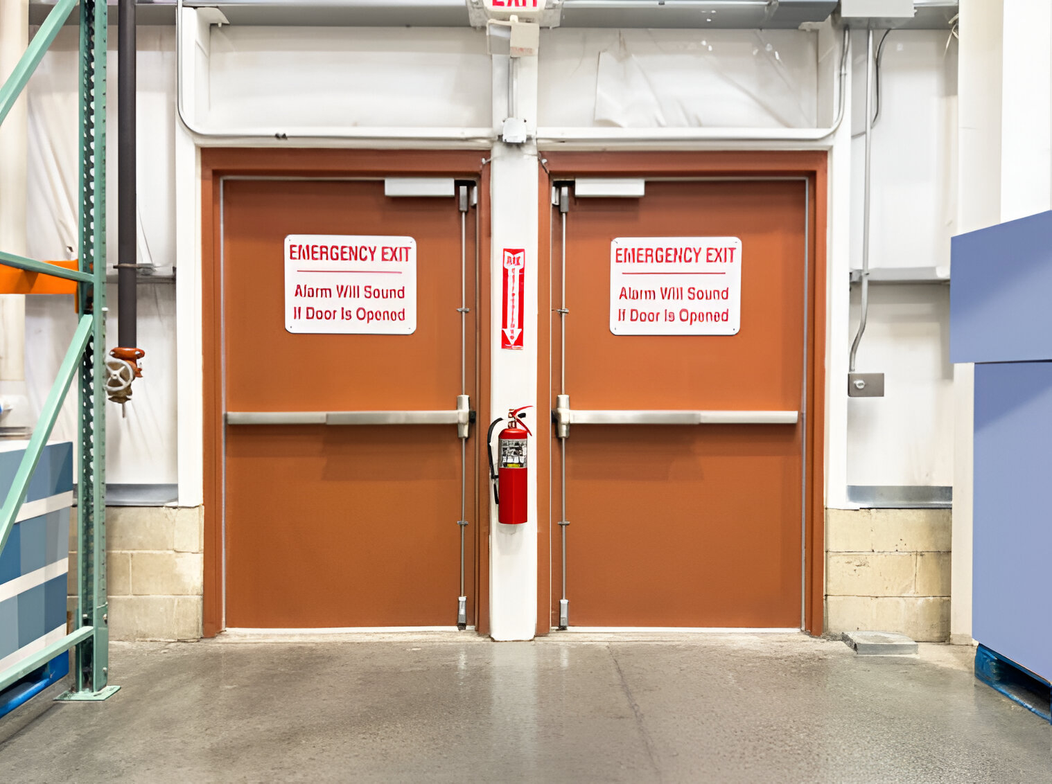 Certified fire door installed in a Sydney building to prevent the spread of fire and smoke