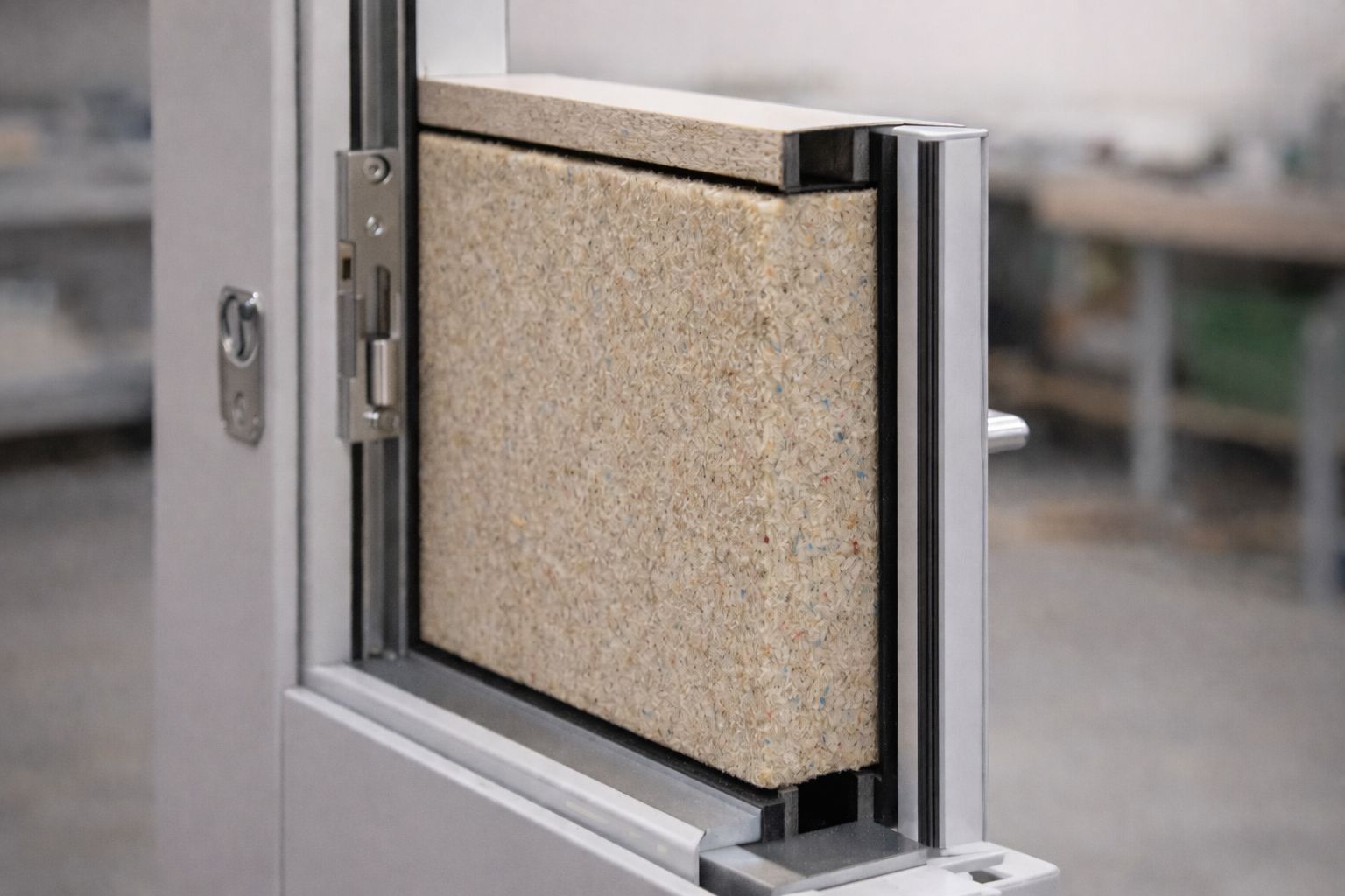 Internal structure of an acoustic door manufactured with dense acoustic core in North Shore